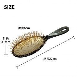 塑膠圓柄梳-白底大